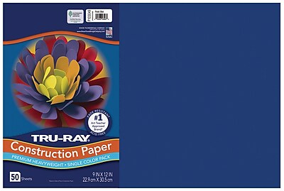 9 x 12 Inches Royal Blue 9" x 12" Tru-Ray Sulphite Construction Paper 
